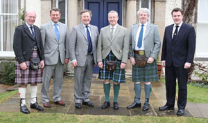 Johnstons of Elgin's Directors. James Sugden, third from left. (Image courtesy of Johnstons of Elgin)