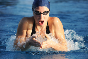 Thanks to the air trapped in the fibres, the swimmer glides through the water as if on a cushion of air. Picture: iStock technotr