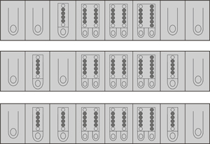 Fig. 3: Configuration of the bars on the ML 34