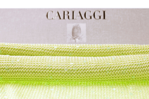 Italian spinner of woollen and worsted spun luxury knitwear yarns Cariaggi is launching a new range of linen-cashmere yarns called Linum at this week’s Pitti Filati. © Cariaggi