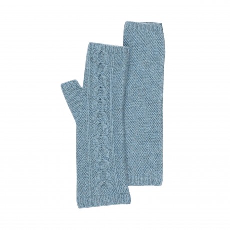 Cabled seamless glove in cashmere. Image - Johnstons of Elgin.