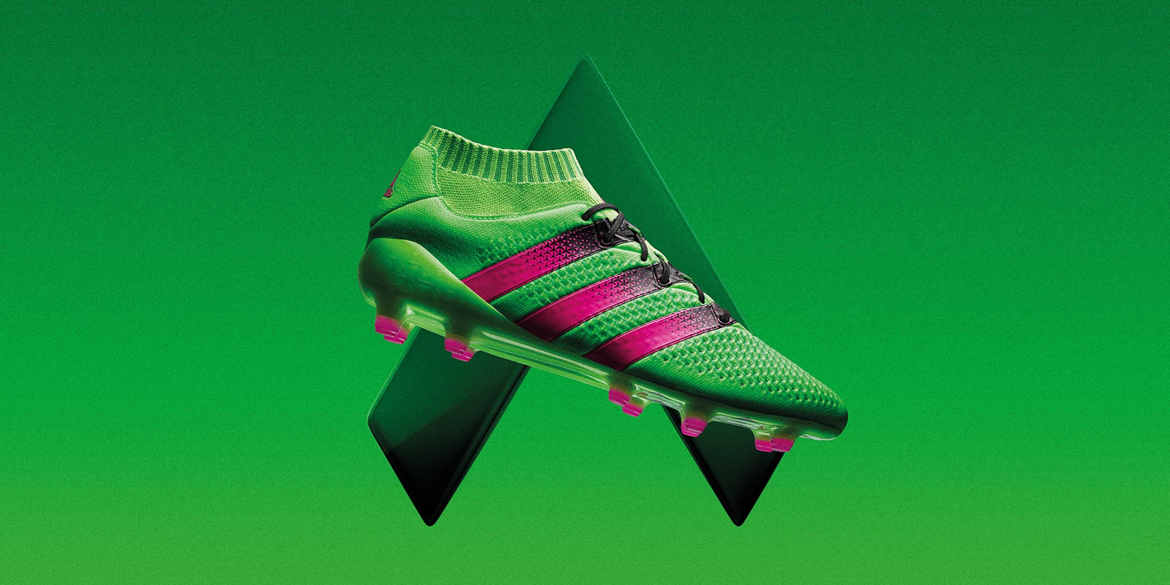 green adidas laceless football boots