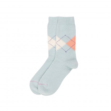 Argyle sock in cashmere by Johnstons of Elgin. Image: Johnstons of Elgin