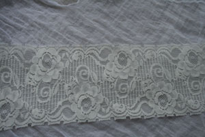 Pattern produced on the ML 45 raschel machine using multiple yarn guides