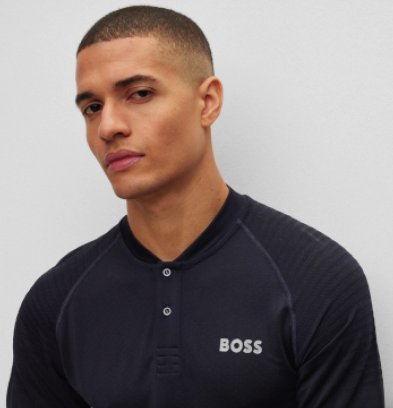HeiQ in Hugo Boss seamless polo shirt