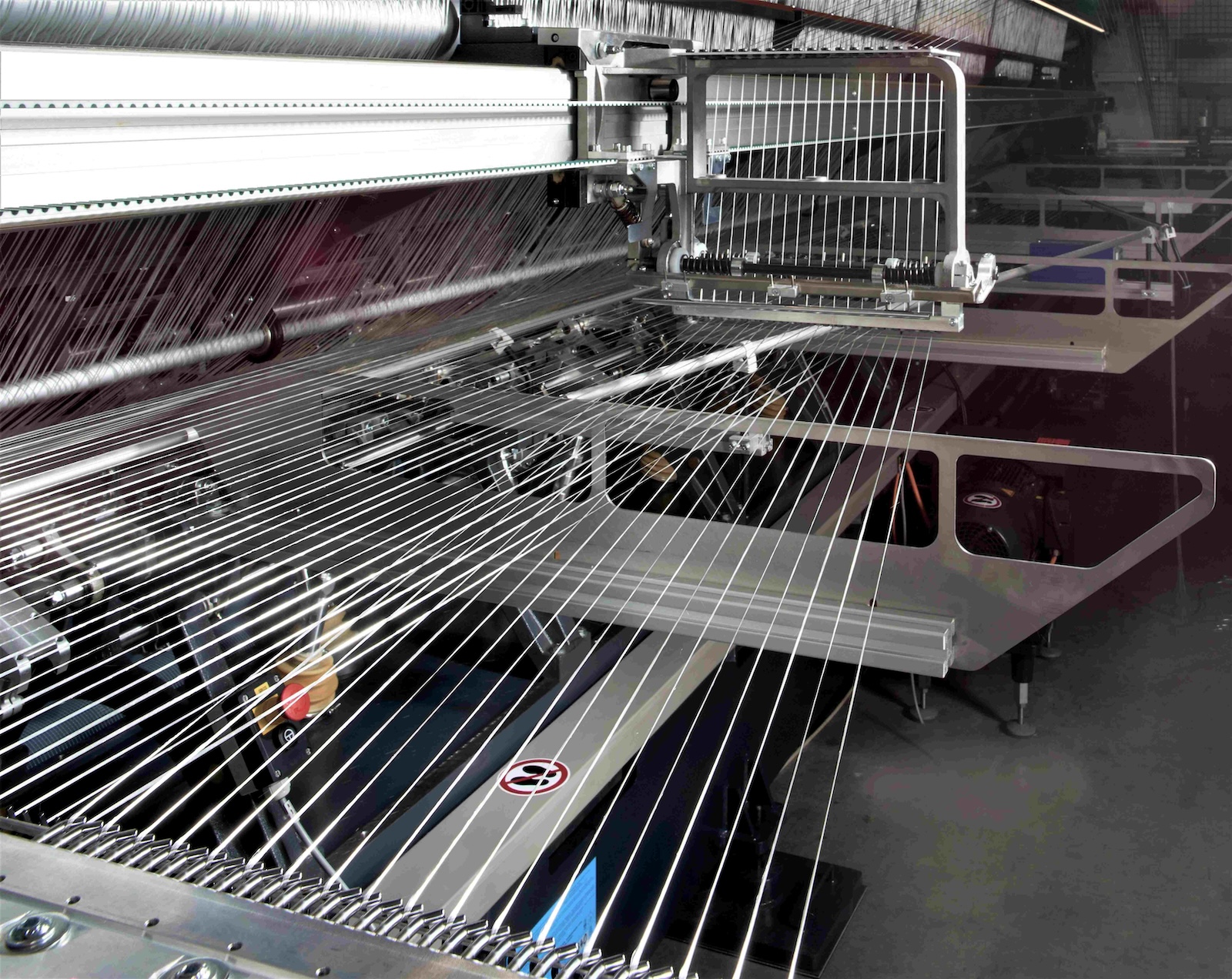 Karl Mayer Weft Grid Eco weft insertion. © Karl Mayer Group